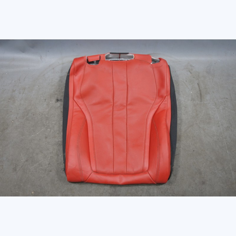 2014-2017 BMW F86 X6M ///M Left Rear Seat Backrest Cover Red Perforated Leather