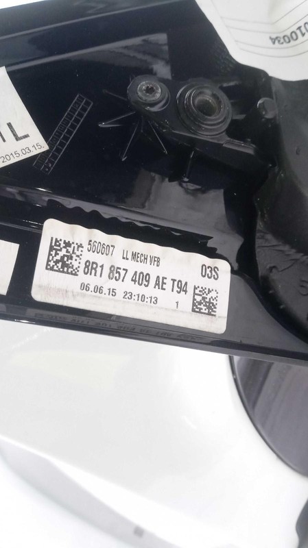 2016 Audi Q5 Left Door Mirror Assembly White OEM Used 572978 122k Miles