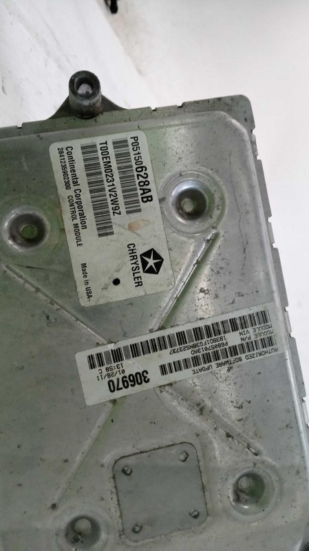 Used Engine Control Module (ECM) fits: 2011 Dodge Avenger Electronic Control Mod