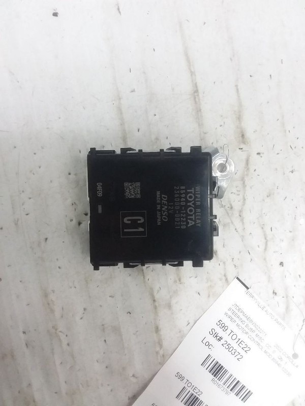 Wiper Motor Relay Control Module 2022 Toyota Corolla 85940-12230