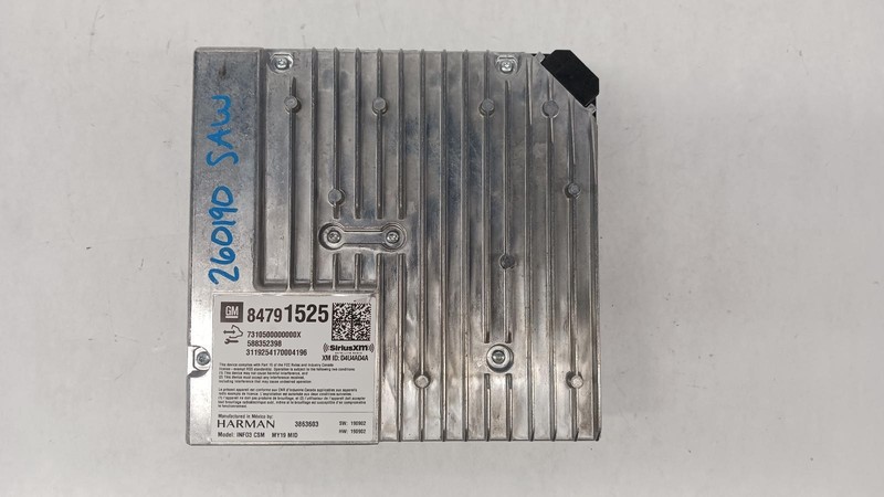 20-'22 CHEVROLET COLORADO radio amplifier OEM 1 Year Warranty!