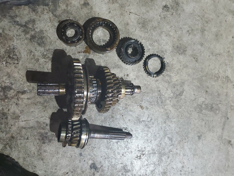1948 - 57 chevy gm Muncie 4 Speed Transmission main gears gear Housing #591953