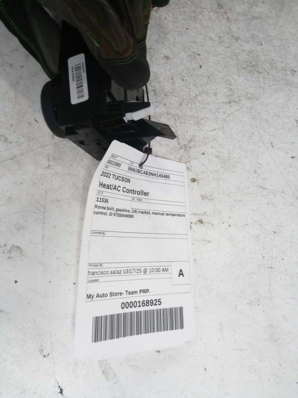 Used A/C Selector Switch fits: 2022 Hyundai Tucson Korea built gasoline US marke