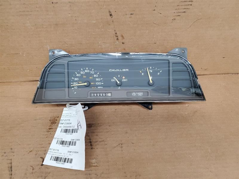 Speedometer Without Tachometer Cluster Fits 92 CAVALIER 274997