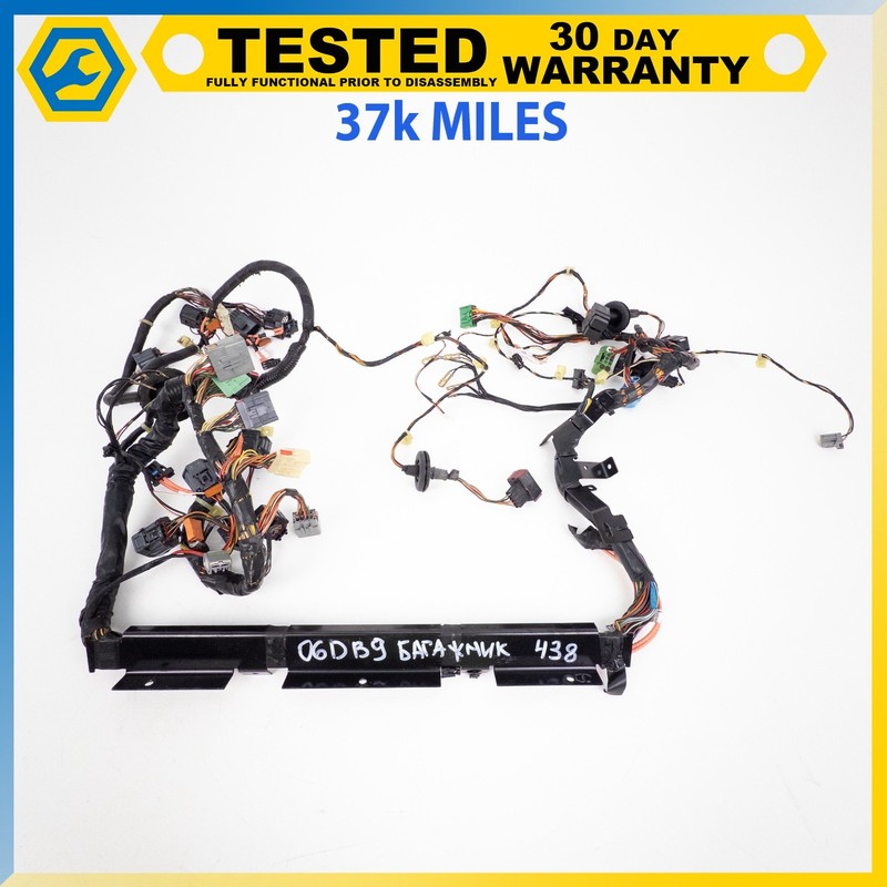 06-12 ASTON MARTIN DB9 VOLANTE CONVERTIBLE TRUNK WIRE HARNESS OEM