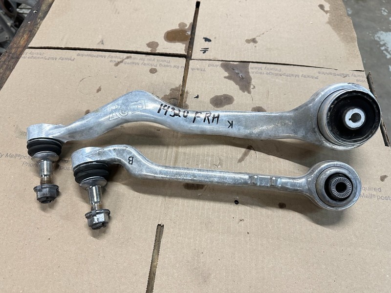 12-20 BMW RWD F30 F32 FRONT RIGHT PASSENGER SIDE SUSPENSION CONTROL ARM PAIR OEM