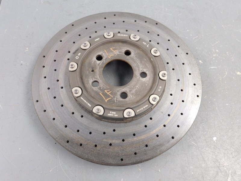 2013 Lamborghini Gallardo LP570-4 SL LF Carbon Ceramic Brake Rotor #3617 X8
