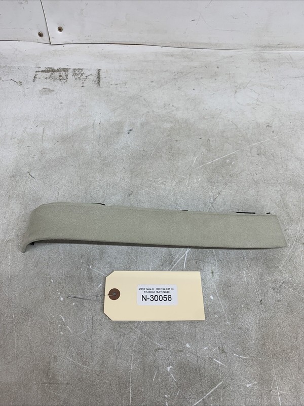16-20 Tesla Model X Rear Driver Side Upper Door Trim Panel Cover LH 30056 B44