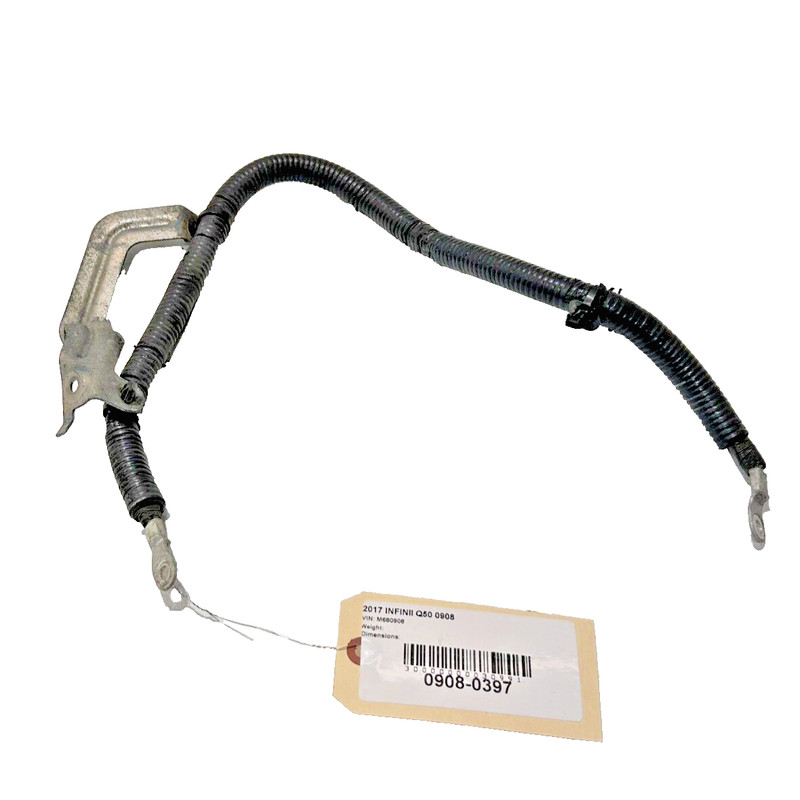 2017 Infiniti Q50 2.0L Battery Ground Cable Wire W/ Bracket OEM
