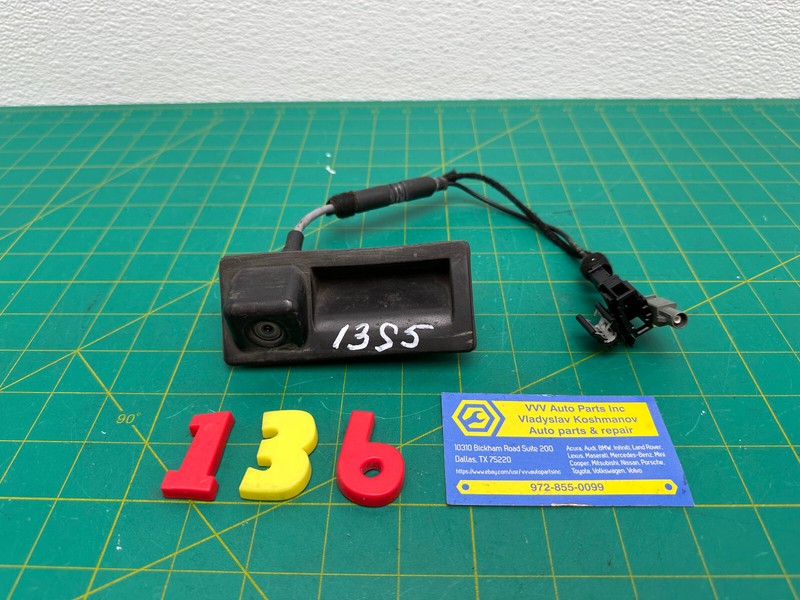 08-18 Audi A6 A4 S4 Q3 Q5 TRUNK RELEASE HANDLE & BACKUP VIEW CAMERA OEM