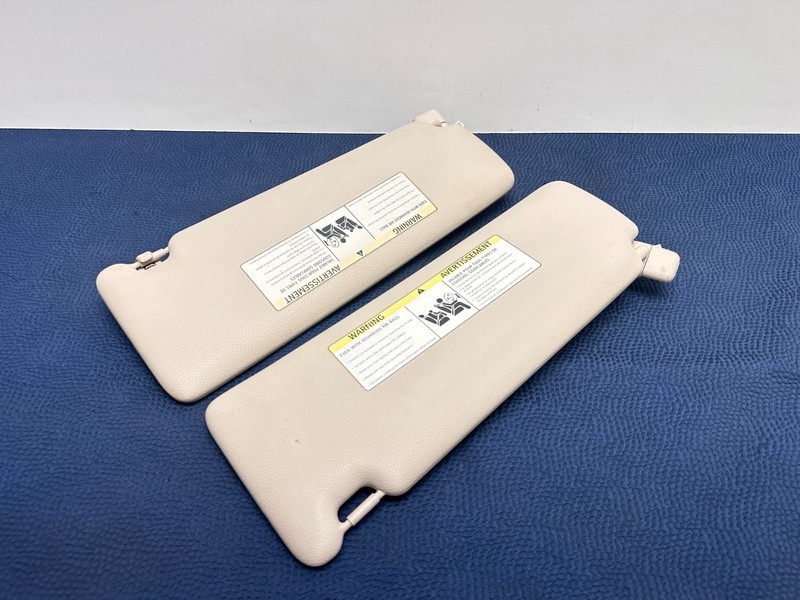 12-20 BMW F30 320i 328i 335i M3 M4 Left & Right Side Sun Visor Shade Beige SET