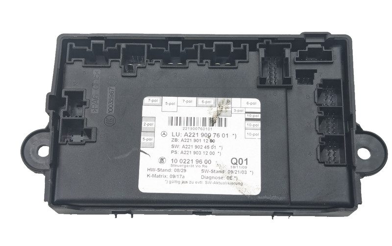 07-13 Mercedes W221 S63 AMG S550 Front Right Door Control Module 2219007601 OEM