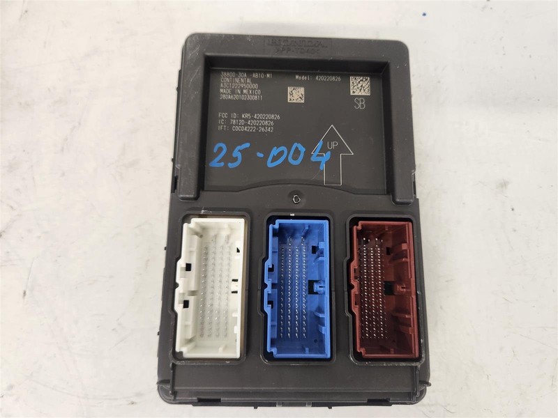2024 Honda Accord Body Control Module Computer Bcm 38809-30A-Ab1 Ex Accord 1.5