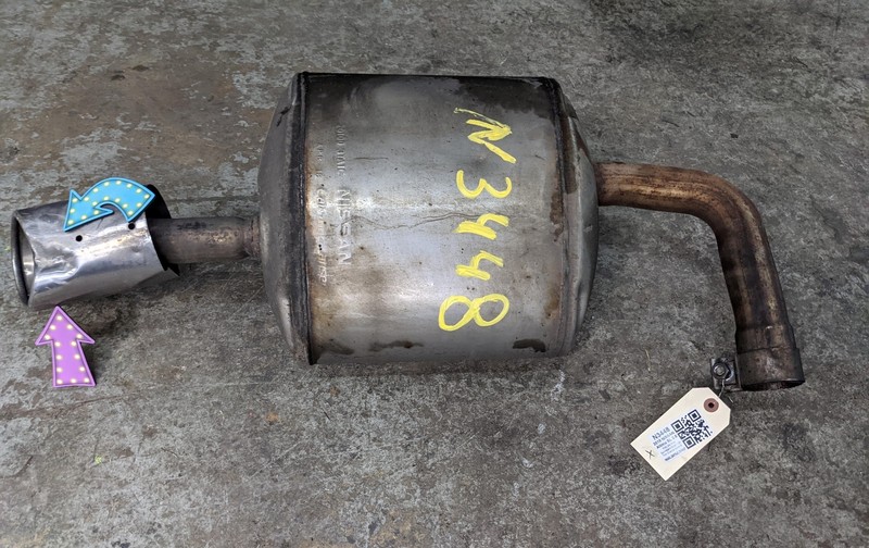 Right Exhaust Muffler 2018 Nissan Altima 20100-3TA1C 2015 2016 2017 X