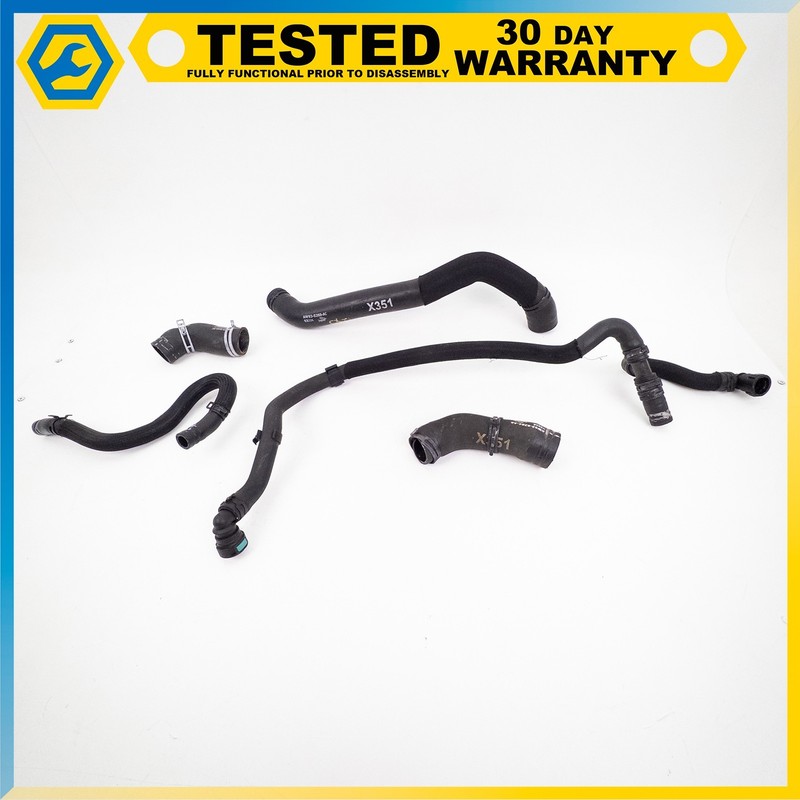 10-19 JAGUAR XJ 5.0L ENGINE RADIATOR COOLANT HOSE PIPE SET OEM
