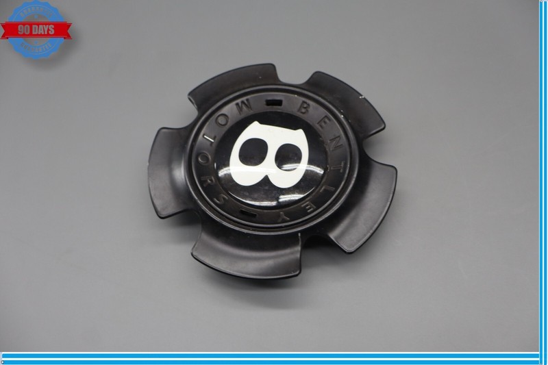 06-11 Bentley Continental GTC Front Rear Wheel Center Cap Black 3W0601165 Oem