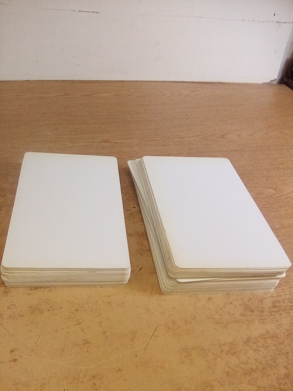 Lot Of 90 Baw Plastics White Styrene CD Dividers 5-1/2" X 9-1/2"