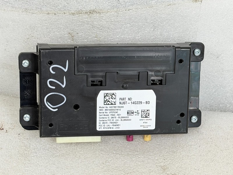 2024 FORD BRONCO SPORT TELEMATICS COMMUNICATION MODULE OEM NJ6T14G229BD #022