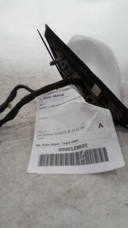 1999 Lincoln Continental Left Door Mirror Assembly White OEM 453382 137K Miles