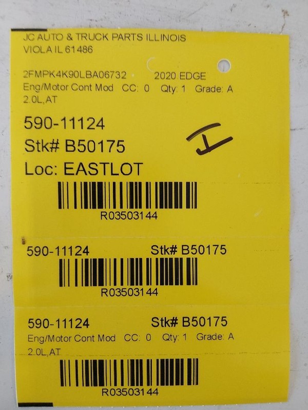 Engine ECM Electronic Control Module 2.0L Fits 21-23 EDGE 3503144