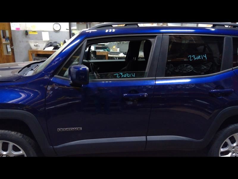 Driver Front Door Blue Electric Tempered Glass Fits 15-20 RENEGADE 1138032