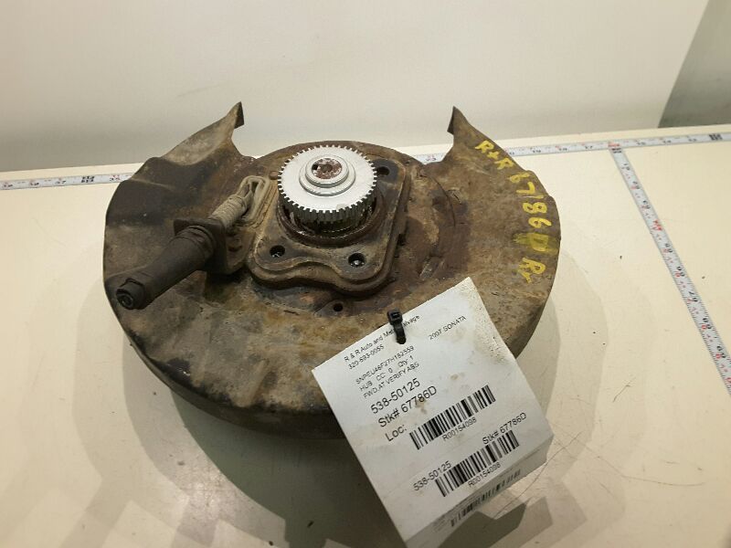 06 07 HYUNDAI SONATA HUB REAR 3.3L W/ABS 154098