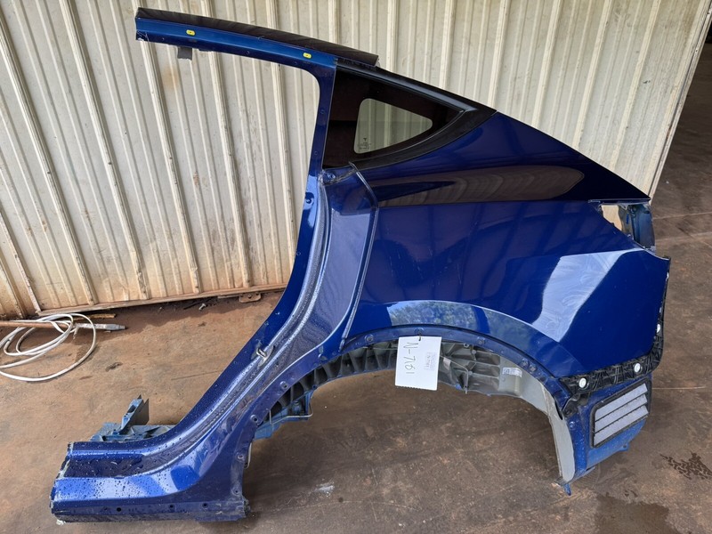 20-23 OEM Tesla Model Y Rear Left Driver Side Quarter Outer Panel Blue N-7161