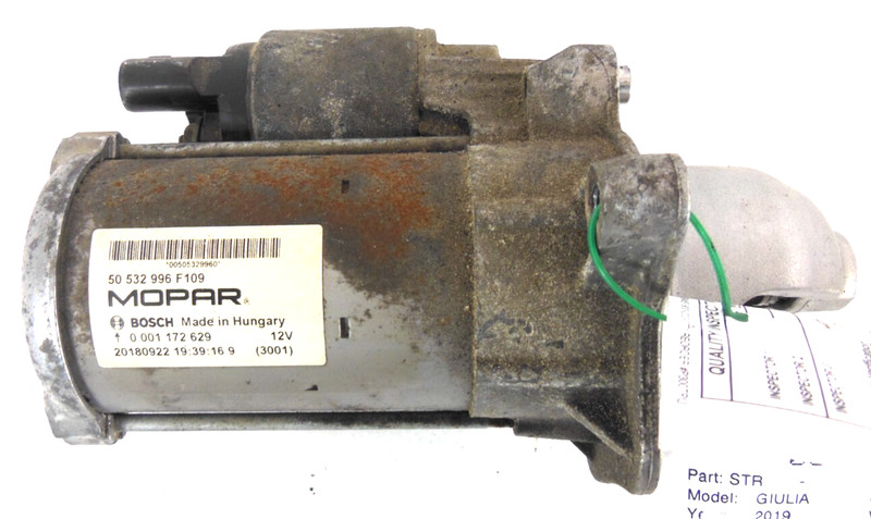 2019 19 Alfa Romeo Giulia Starter Motor OEM 50532996F109