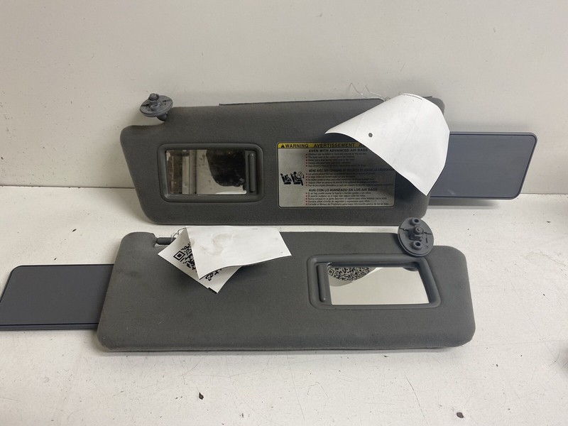2005-2015 Toyota Tacoma Grey Sun Visor Pair Shade Cloth Mirror Left & Right Pair