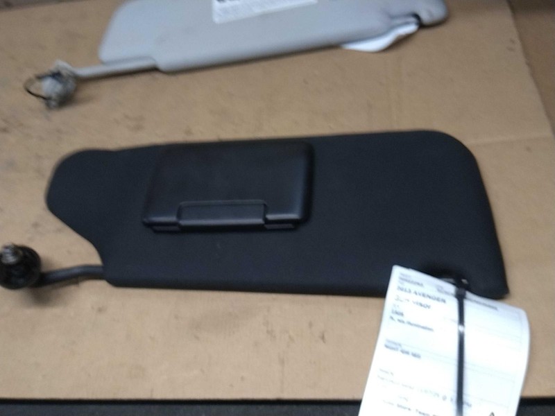 2013 Dodge Avenger Right Sun Visor Grey Used OEM Part 86624