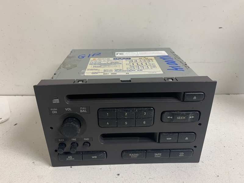 1999-2005 Saab 9-5 Radio Stereo 2 DIN Cassette Tape Deck Tuner Disc CD Player