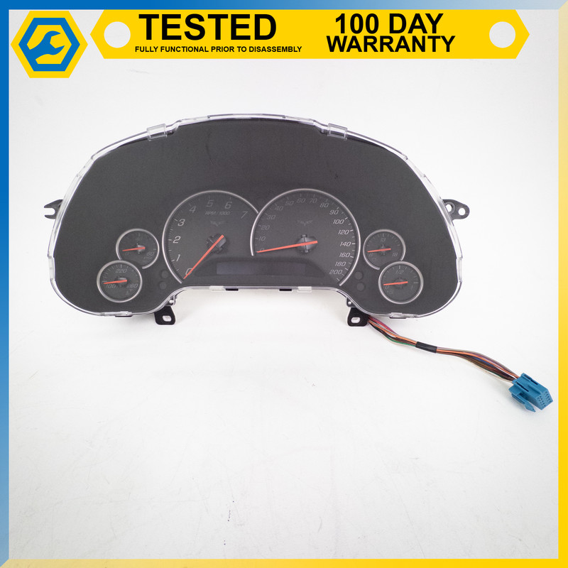 05-13 CHEVROLET CORVETTE C6 INSTRUMENT GAUGE CLUSTER ASSEMBLY SPEEDOMETER OEM