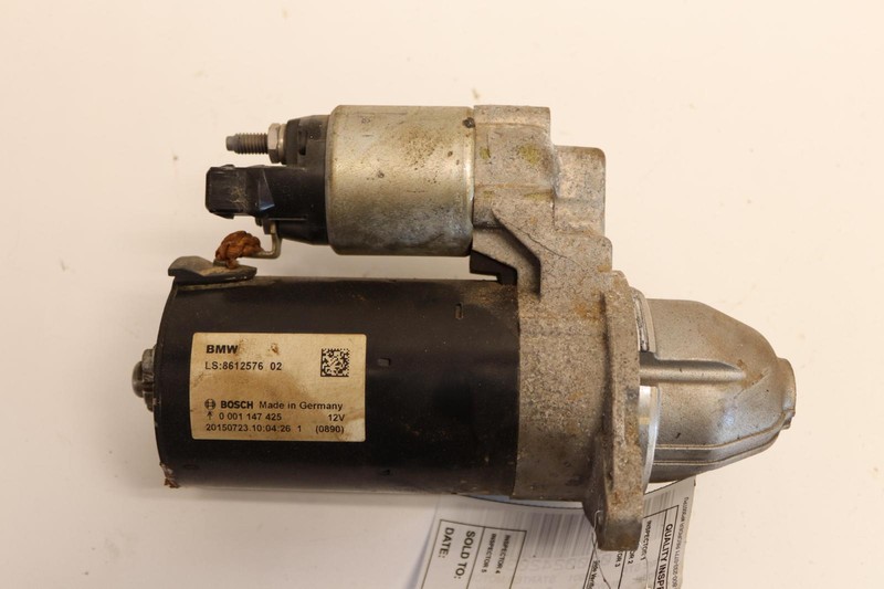 2013-2016 BMW 328I F30 2.0L A/T GAS ENGINE STARTER MOTOR BOSCH OEM