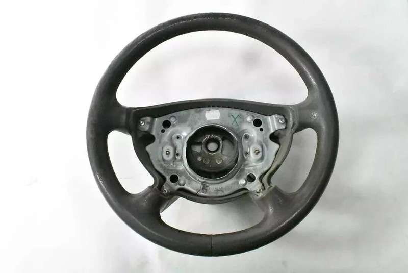 03-06 Mercedes W211 E320 E350 Steering Wheel Leather Black A2114600203 OEM