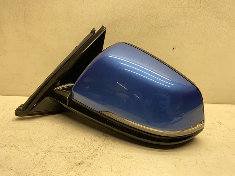 2016-2019 BMW X1 LEFT SIDE FRONT DOOR POWER MIRROR 5 WIRE PLUG BLUE/ BLACK OEM