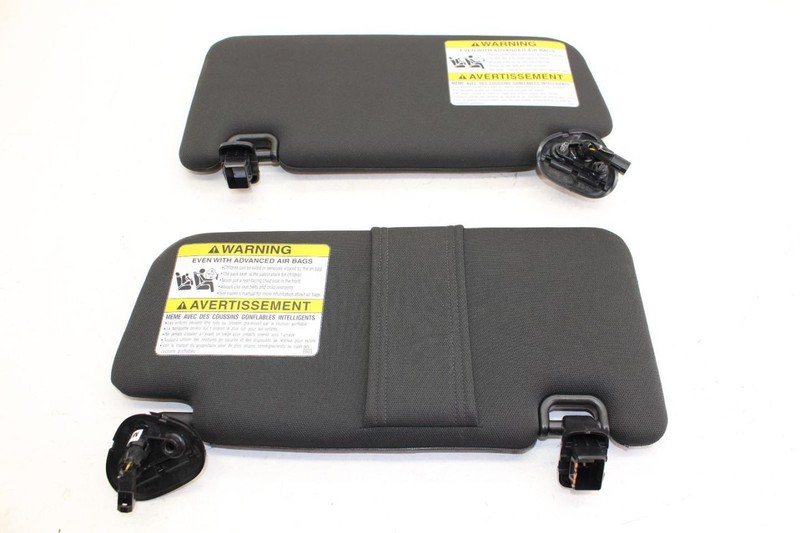 Pair of Black Left and Right Side Sun Visors Fits 15-21 WRX