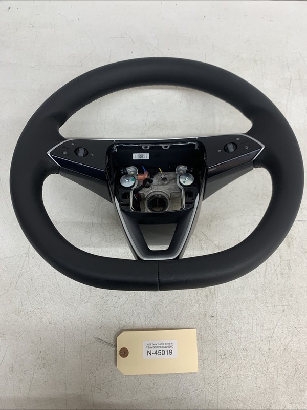 2026 Tesla Y Juniper Steering Wheel Leather Black Heated 2003660-00-F 45019 U23