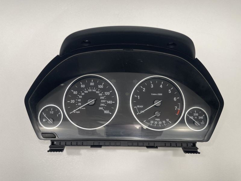 2012-2016 BMW 328i SPEEDOMETER MPH BASE BLACK TC: KCDF 99K 49456