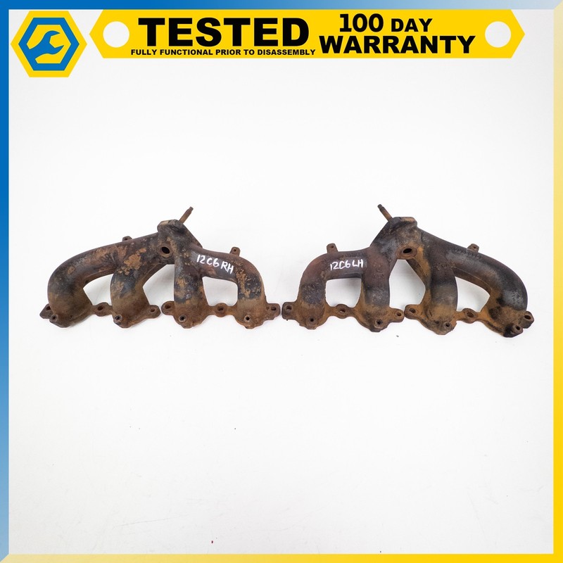 08-13 CHEVROLET CORVETTE C6 6.2L LS3 RIGHT & LEFT EXHAUST MANIFOLD SET OEM