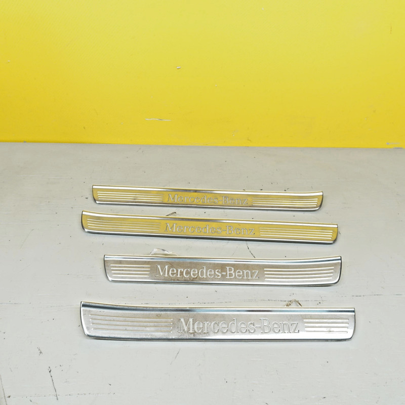 2014-2014 MERCEDES S-CLASS DOOR SILL SILLS STEP PLATE ILLUMINATE COVER RAIL OEM
