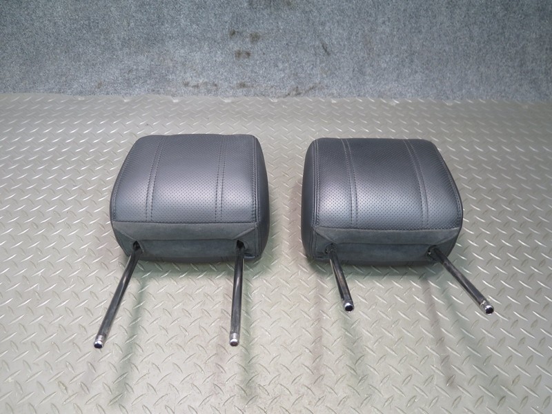 14-17 RANGE ROVER SPORT L494 FRONT LEFT & RIGHT SEAT LEATHER HEADREST SET OF 2