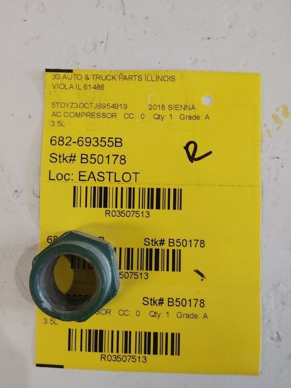 AC Compressor Fits 17-20 SIENNA 3507513