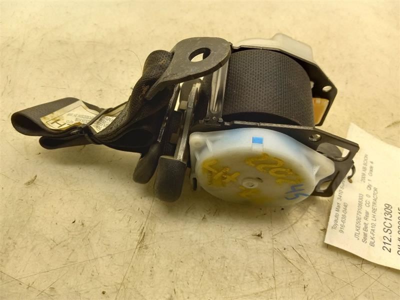 2009 SCION XB 2.4L DRIVER SIDE REAR SEAT BELT ASSEMBLY
