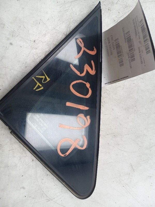 11-19 TOYOTA SIENNA LE 3.5L FWD AT PASSENGER SIDE FRONT PILLAR GLASS WINDOW