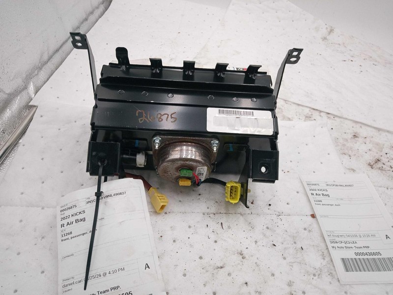 2022 Nissan KICKS Right Instrument Panel Air Bag Blue 685878 23K Miles