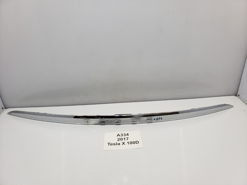 ✅ 2016-2020 OEM Tesla Model X Rear Trunk Lid Liftgate Applique Trim NOTE*