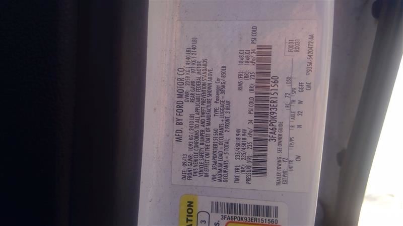 Alternator VIN 9 8th Digit Turbo 150 Amp Fits 13-20 FUSION 1359691