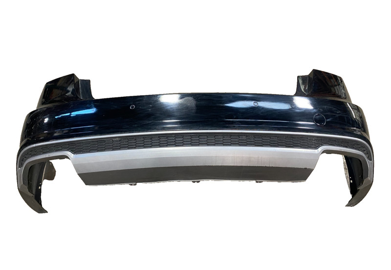 16-18 Audi A6 C7 REAR BUMPER COVER PANEL BLACK OEM #A0.38