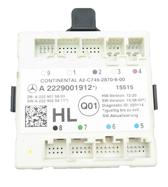 15-23 Mercedes W205 C300 C400 GLC300 Rear Left Side Door Control Module Unit
