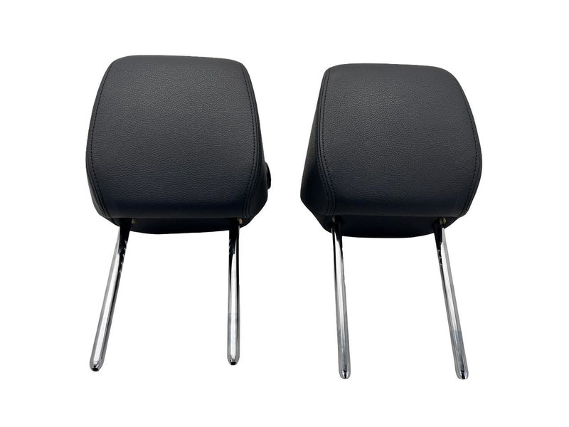 2017-2020 BMW 430i Left And Right Front Seat Headrest Set Of 2 Leather Black